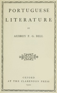 Book cover of "Portuguese literature"