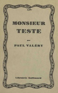 Book cover of "Monsieur Teste"