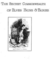 Book cover of "The secret commonwealth of elves, fauns & fairies"