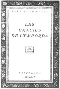 Book cover of "Les gràcies de l'Empordà"