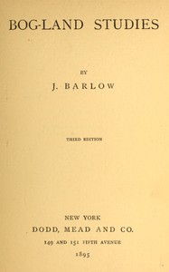 Book cover of "Bog-land studies"