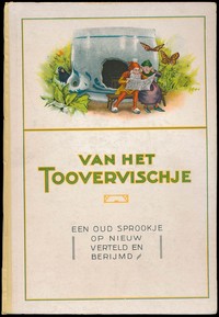 Book cover of "Van het toovervischje : Een oud sprookje op nieuw verteld en berijmd"