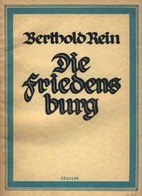 Book cover of "Die Friedensburg bei Leutenberg : $b Eine thüringische Grenzfeste und ihre Bewohner"