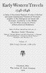 Book cover of "John Long's journal, 1768-1782"