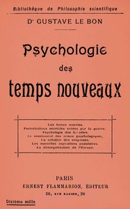 Book cover of "Psychologie des temps nouveaux"