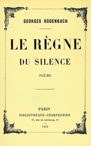 Book cover of "Le règne du silence : poème"