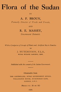 Book cover of "Flora of the Sudan"