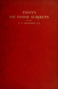 Book cover of "Essays on horse subjects"