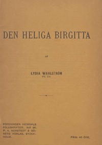 Book cover of "Den heliga Birgitta"
