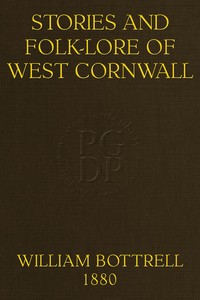 Book cover of "Stories and folk-lore of West Cornwall. Third Series"