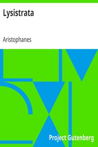 Book cover of "Lysistrata"