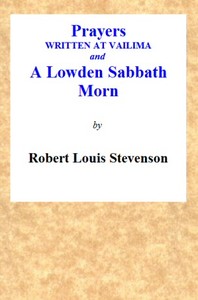 Book cover of "Prayers Written At Vailima, and A Lowden Sabbath Morn"