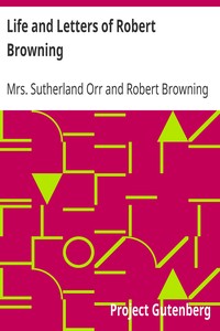 Book cover of "Life and Letters of Robert Browning"
