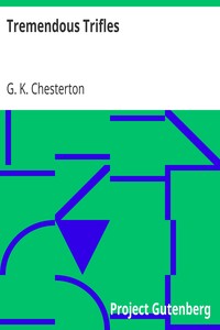 Book cover of "Tremendous Trifles"