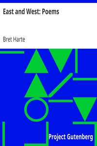Book cover of "East and West: Poems"