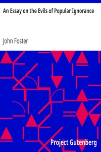 Book cover of "An Essay on the Evils of Popular Ignorance"