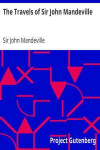 Book cover of "The Travels of Sir John Mandeville"