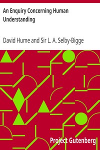 Book cover of "An Enquiry Concerning Human Understanding"