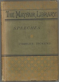 Book cover of "Speeches: Literary and Social"