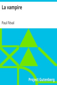 Book cover of "La vampire"