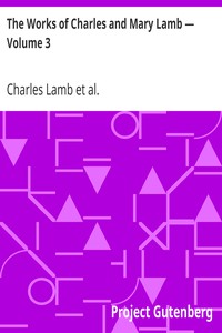 Book cover of "The Works of Charles and Mary Lamb — Volume 3 - Books for Children"