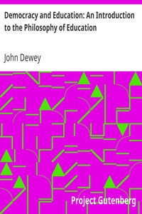 Book cover of "Democracy and Education: An Introduction to the Philosophy of Education"