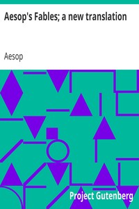 Book cover of "Aesop's Fables; a new translation"