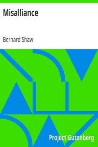 Book cover of "Misalliance"