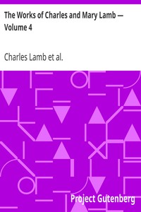 Book cover of "The Works of Charles and Mary Lamb — Volume 4 - Poems and Plays"