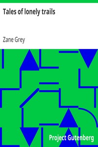 Book cover of "Tales of lonely trails"