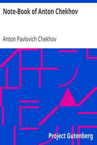 Book cover of "Note-Book of Anton Chekhov"