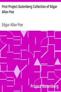 Book cover of "First Project Gutenberg Collection of Edgar Allan Poe"