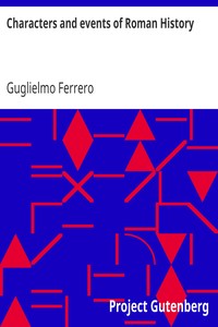 Book cover of "Characters and events of Roman History"