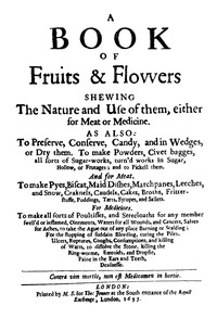 Book cover of "A Book of Fruits and Flowers"