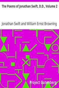 Book cover of "The Poems of Jonathan Swift, D.D., Volume 2"
