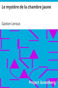 Book cover of "Le mystère de la chambre jaune"
