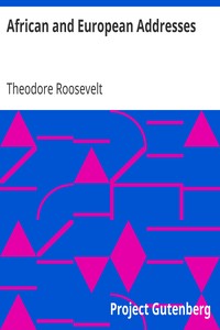 Book cover of "African and European Addresses"