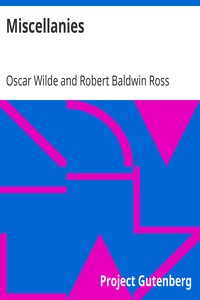 Book cover of "Miscellanies"