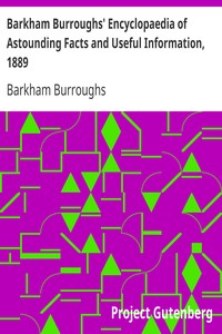 Book cover of "Barkham Burroughs' Encyclopaedia of Astounding Facts and Useful Information, 1889"