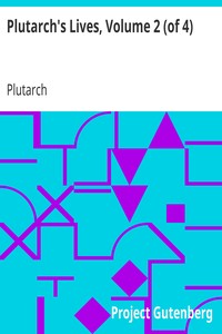 Book cover of "Plutarch's Lives, Volume 2 (of 4)"