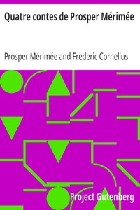 Book cover of "Quatre contes de Prosper Mérimée"