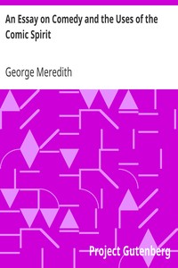 Book cover of "An Essay on Comedy and the Uses of the Comic Spirit"