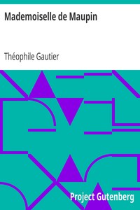 Book cover of "Mademoiselle de Maupin"