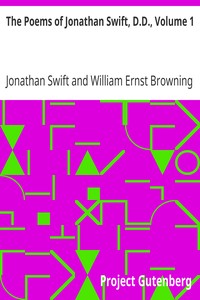 Book cover of "The Poems of Jonathan Swift, D.D., Volume 1"