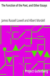 Book cover of "The Function of the Poet, and Other Essays"