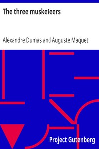 Book cover of "The three musketeers"