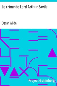 Book cover of "Le crime de Lord Arthur Savile"