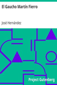 Book cover of "El Gaucho Martín Fierro"