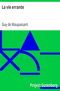 Book cover of "La vie errante"