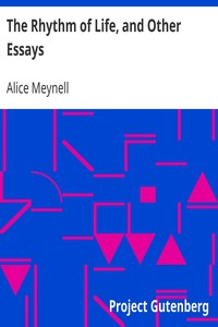 Book cover of "The Rhythm of Life, and Other Essays"